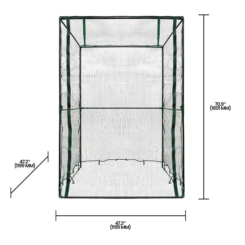 3.92" W x 3.92" D Hobby Greenhouse