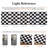 Black & White Jacquard Checkerboard Area Rug With Non-Slip Backing-1118188828-1125213589