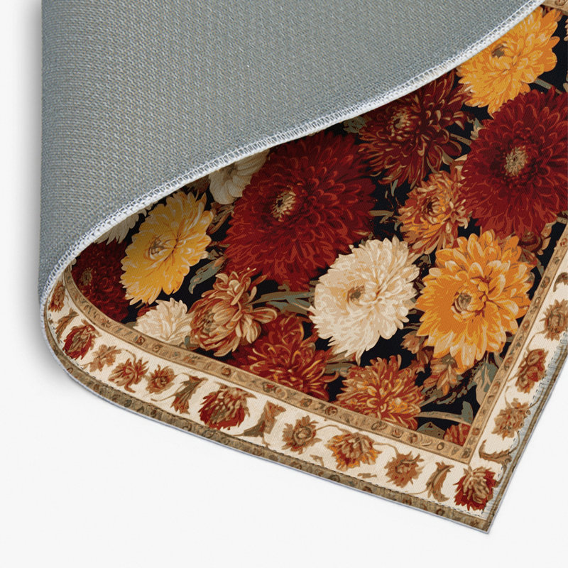 Tapis d'intérieur et d'extérieur brun Botanical, Rectangulaire 2 pi x 3 pi