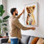 Young Lion Cub Modern - Wrapped Canvas-1340372584-1340372590