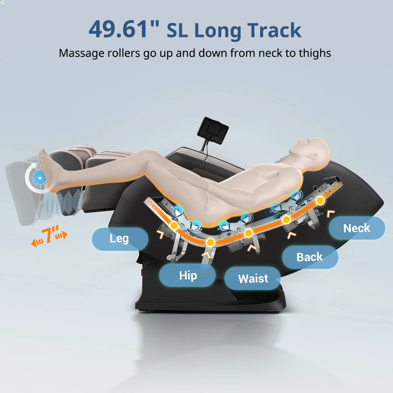 2025 3D Massage Chair Full Body with Heat,The Zero Gravity Massage Chair, Li Variable guide,The Sl-Track Massage Chair Full Body, Foot Massage with Spring push rod, Bluetooth, USB Charging Port