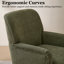 Upholstered Armchair with Footstool-1544761234