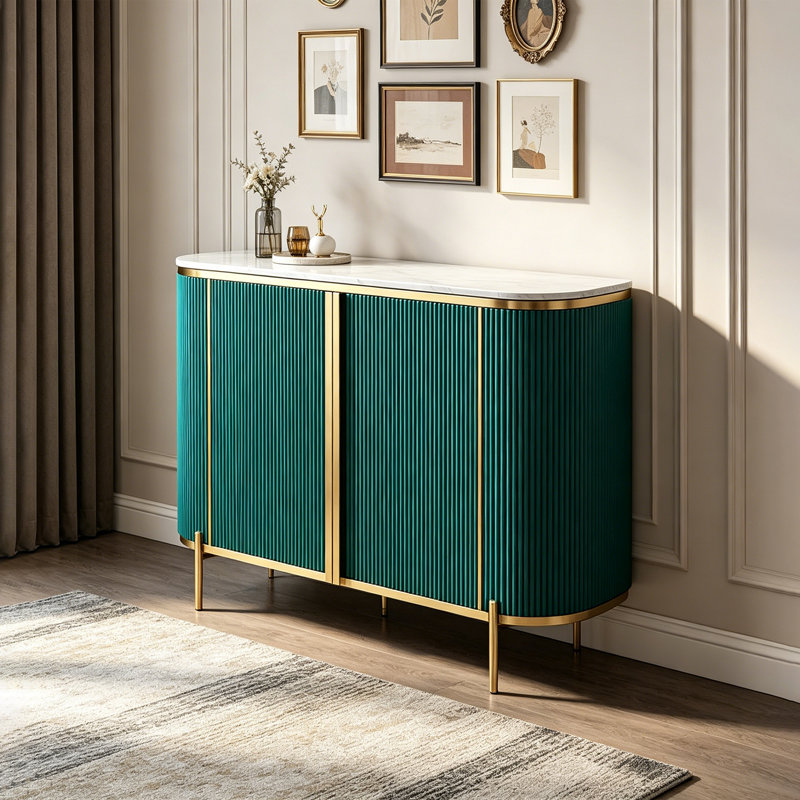Buffet de 47,2 po de largeur Letcher, Vert