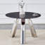Table de salle à manger en pierre avec base en métal-28973266