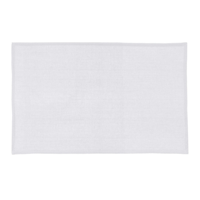 Broadway Cotton Waffle Tea Towel Kitchen Towel, White, 6