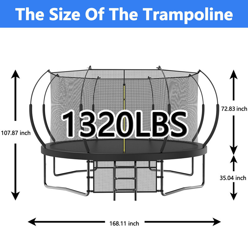 Nouveau trampoline de 14 pi