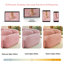 Canapés modulaires modernes en peluche, rose, aucun assemblage requis, confort de salon