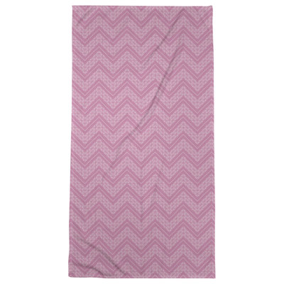 Stephenie Classic Hand Drawn Chevrons Beach Towel