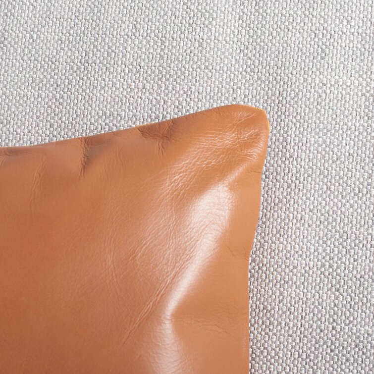 Darryn Leather/Suede Throw Pillow & Reviews | AllModern