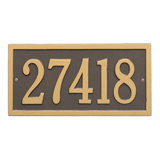 Bismark 1-Line Wall Address Plaque
