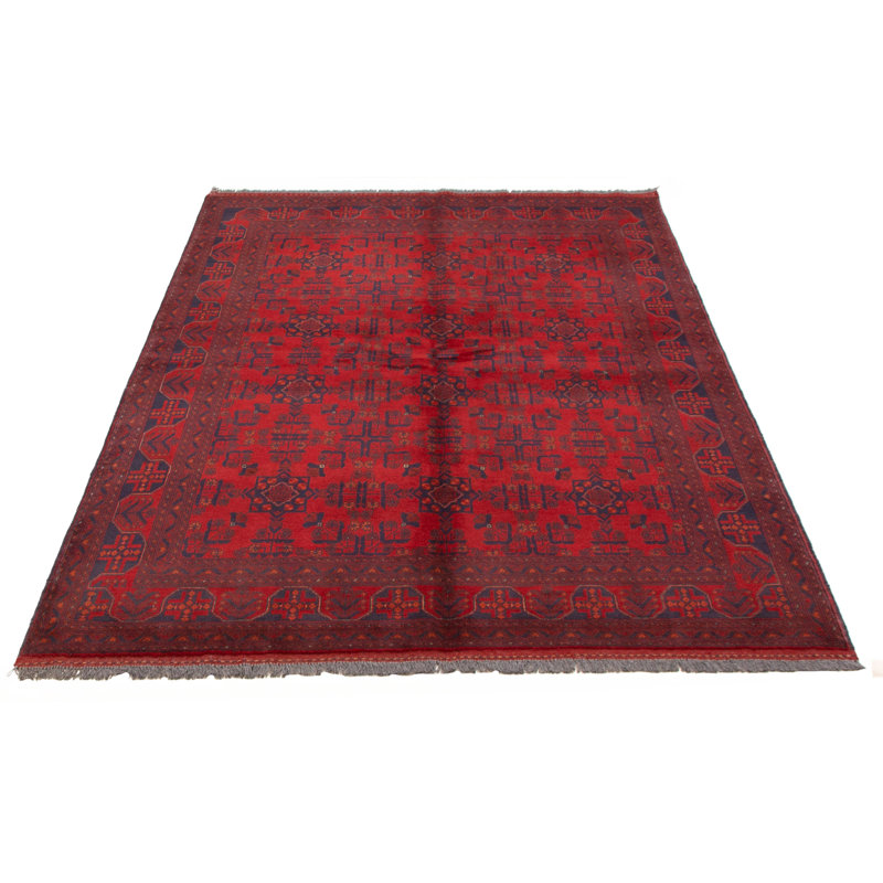 Tapis unique en laine noué à la main 5 pi 7 po x 7 pi 9 po nouvel âge Olawale