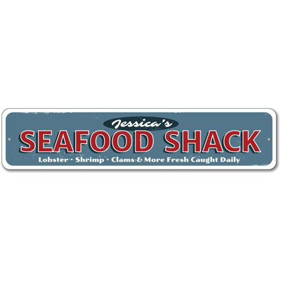 Seafood Restaurant Aluminum Sign
