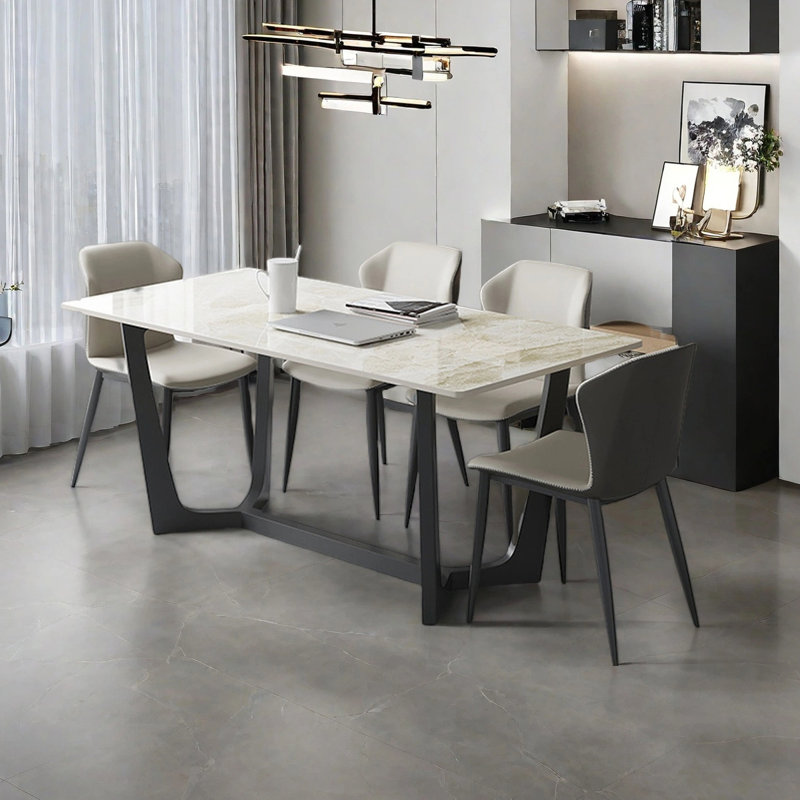 Table de salle à manger Luxury, H 29,53 po x L 55,12 po x l 31,5 po