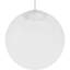 Luminaire suspendu sphérique blanc 1 lumière à 1 lumière avec abat-jour en verre opale blanc 1 lumière-11801667
