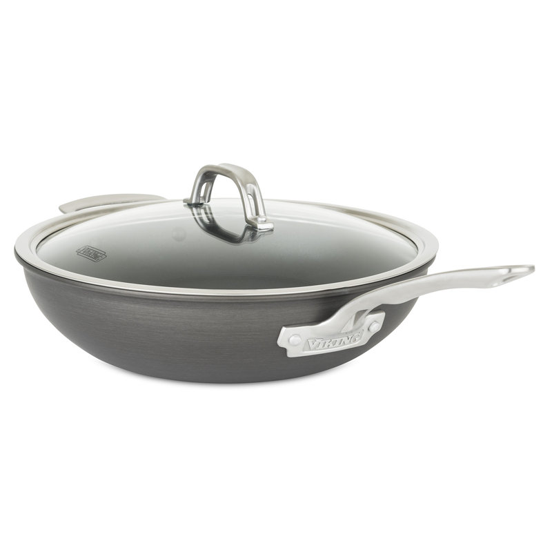 Viking Hard Anodized Nonstick 12" Saute Pan with Lid