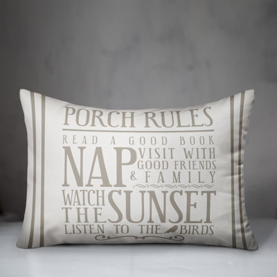 Outdoor Reversible Throw Pillow