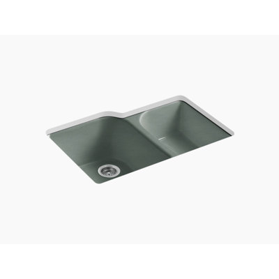 Executive Chef 33" L x 22" W Undermount Kitchen Sink with 4 Oversize Faucet Holes