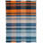 Anjail Flat Weave Wool/Cotton Plaid Rug in Orange/Blue-2136626906