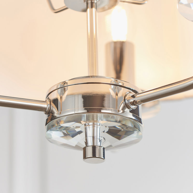 Basilia 3 - Light Drum Chandelier, Nickel