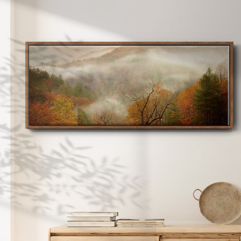 Photographie Étude d'automne brume - Toile encadrée, H 20 po x l 50 po