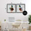 Paire de cadres flottants 2 pièces Squawking Ducks, design par Renel Peters-876634415-876634408