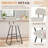 Upholstered Counter Stool With Metal Frame-413272447-413272445