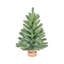 Arbre de Noël de table vert frais avec base en toile de jute-130165640