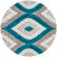 Geometric Shag Area Rug-939211534
