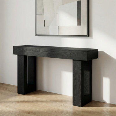 Narrow Wooden Side Table, Rectangular Living Room Table Beside The Sofa