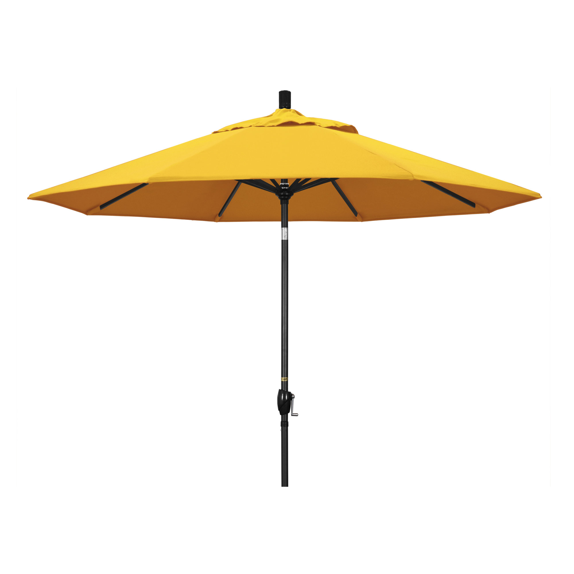 Iuka 108'' Outdoor Umbrella, Canvas Sunflower Yellow Sunbrella® Canvas