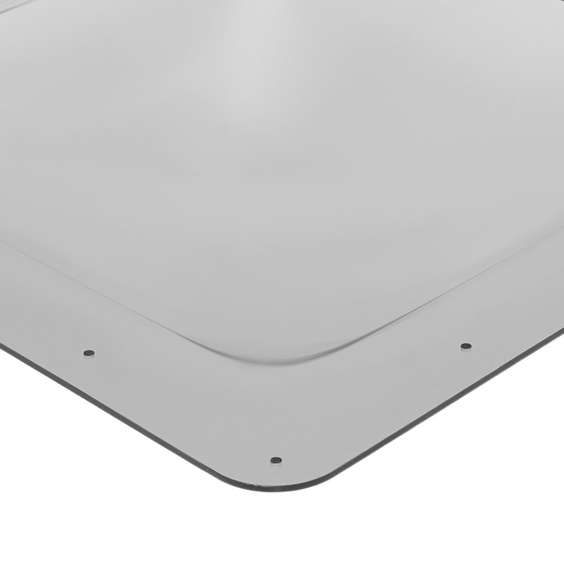 Couvercle de remplacement pour lanterneau de 18 pouces, toit en polycarbonate pour remorque de camping, Couleur fumée