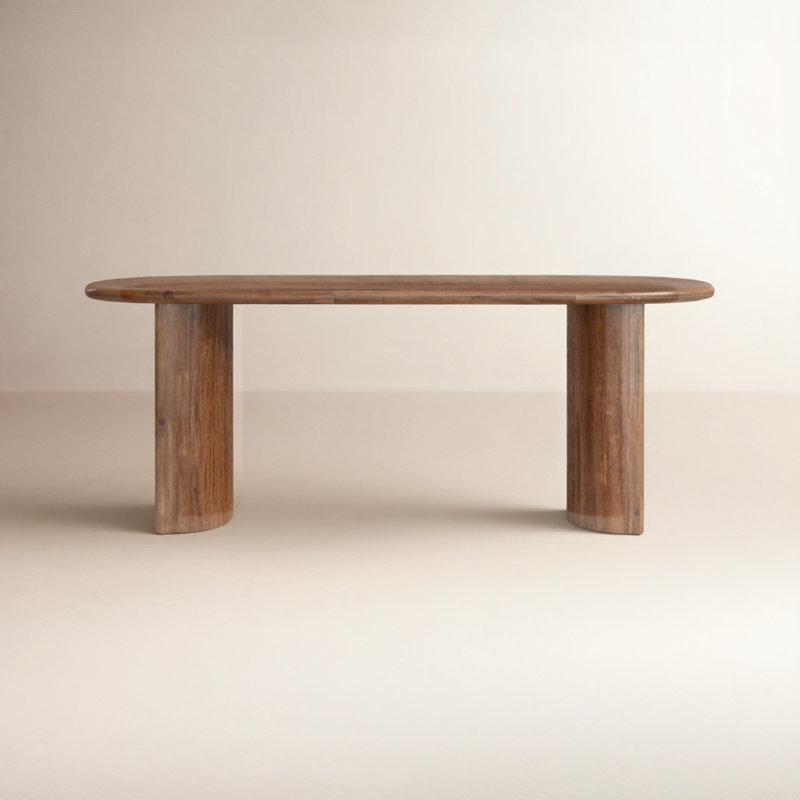 Paden 78'' W Solid Wood Console Table, Seasoned Brown