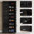 70.8" Tall Shoe Cabinet Black