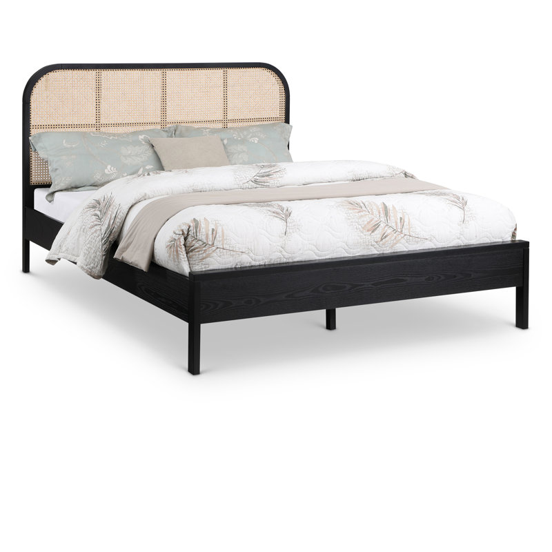 Cane Bed, King, Black