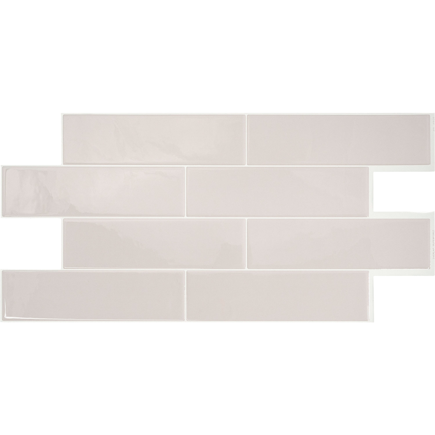 Smart Tiles Peel and Stick Backsplash - 5 Sheets of 11.43 x 9 - 3D Adhesive Peel and Stick Tile Backsplash for Kitchen, Bathroom, Wall Tile