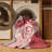 Machine Washable Artesian Valentines Modern & Contemporary Abstract Rug in Pink – Rose Binding-393583057