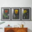 Midnight Tulip IV - reproduction encadrée sur mesure de qualité supérieure mate - 3 pièces-1767813650-1767813660