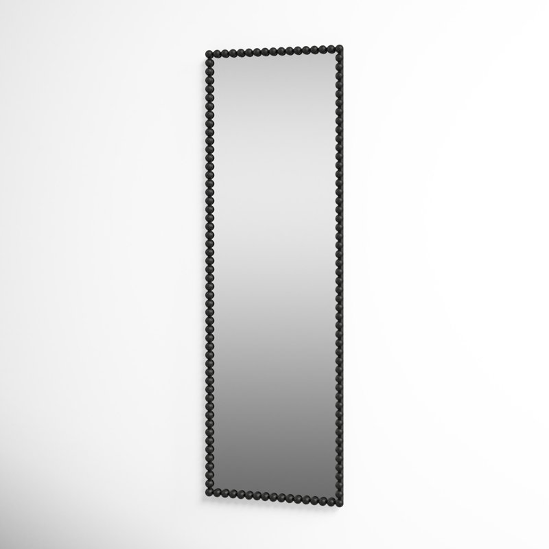 Miroir de salle de bain Sanne, Noir satiné, H 72,25 po x l 23,38 po