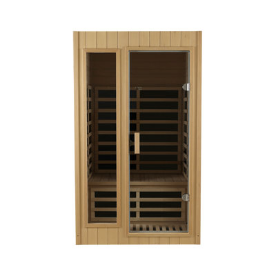 Sauna intérieur à infrarouge lointain à deux places Hemlock