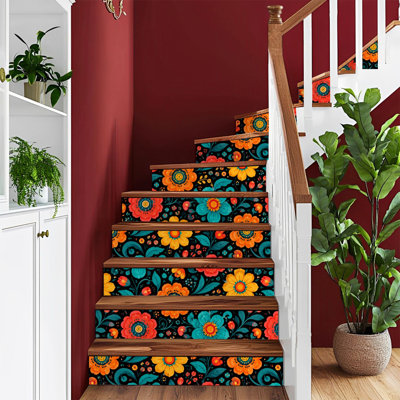 Peel and Stick Wallpaper Contact Paper Mexican seamless Traditional decorative objects Talavera Self Adhesive and Removable 24in x 118in(60x300cm)