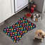 Tapis vibrant en forme d'os 1 pièce Vibrant Bloom