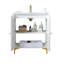 Ensemble de meuble-lavabo simple 30 po blanc moderne