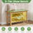Shoe Rack Bench,3-Tier Rubberwood Freestanding Shoe Changing Bench with Slat Shelves