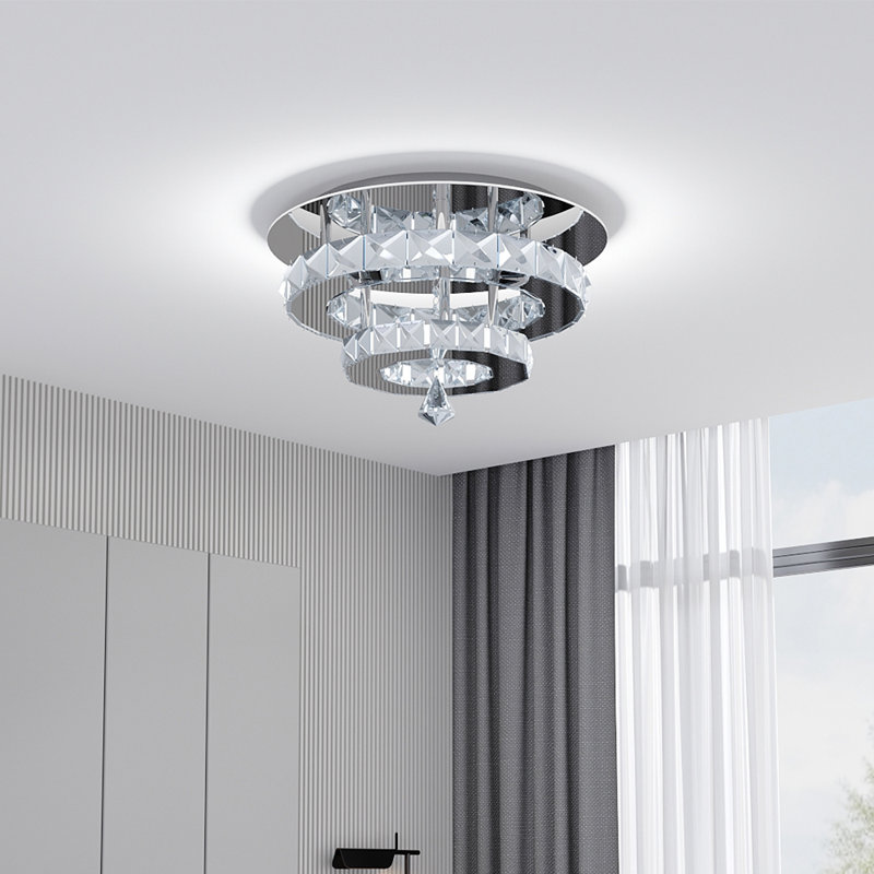 Semi Flush Mount, Silver