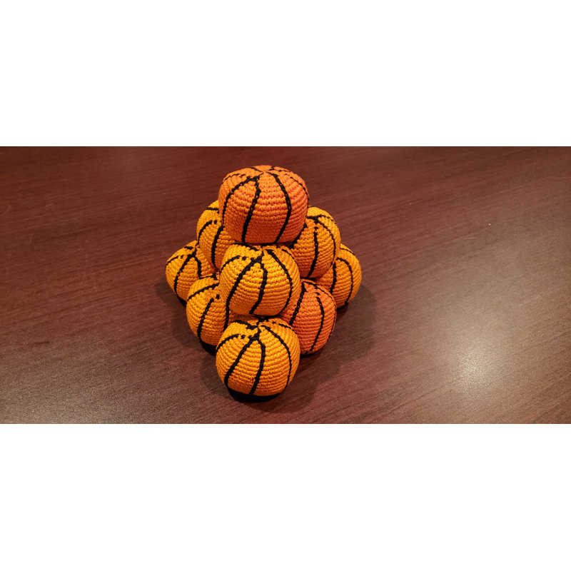 6-pack Basketball Bean Bags for Deep Shot Games Bean Bag Toss Game