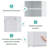 63" Tall Bathroom Storage Cabinet With Glass Doors, Free-standing White Cabinet With 2 Drawers & Adjustable Shelves-2060279828