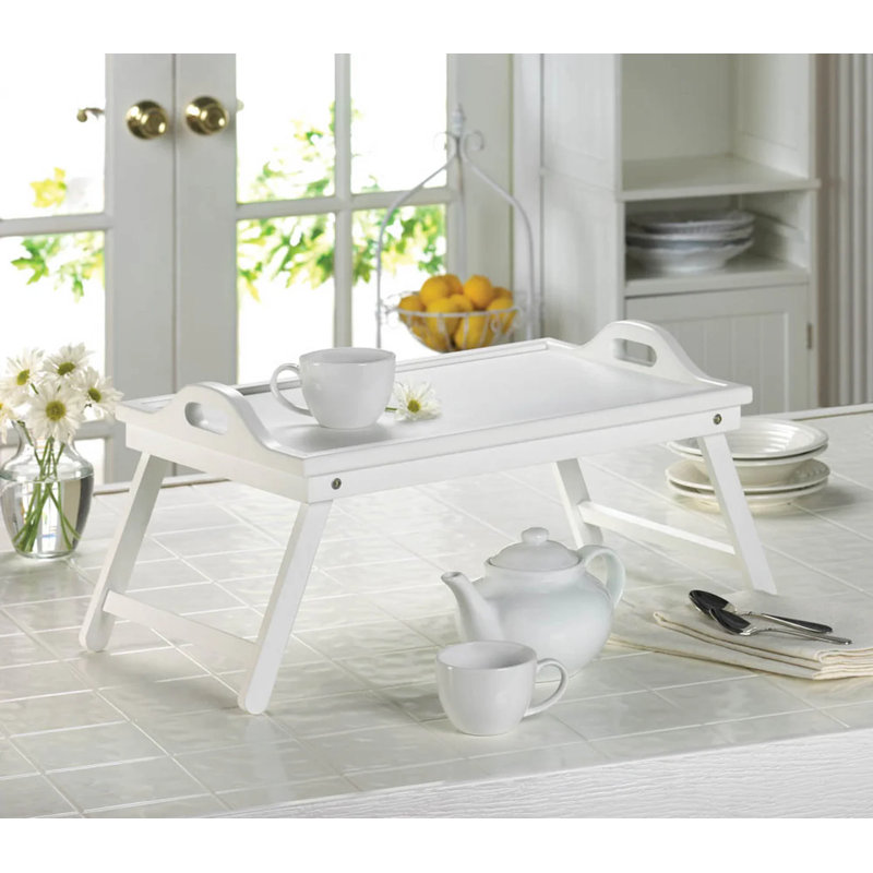 WHITE FOLDING TRAY