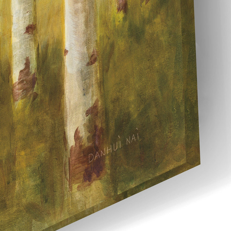  Art mural en verre «Aspen Birches» par Danhui Nai, H 16 po x l 24 po x P 0,2 po