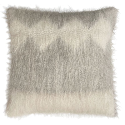Fibre by Auskin Recycled Wool Square Cushion 35" L Rustic Decorative Pillow for Indoor Use