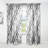 Monochrome Geometric Pattern III - Geometric Curtain - Velvet Room darkening - 1 panel-1659926179